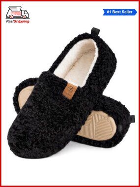 ✨EverFoams Faux Wool Memory Foam Curly Slippers House Shoes